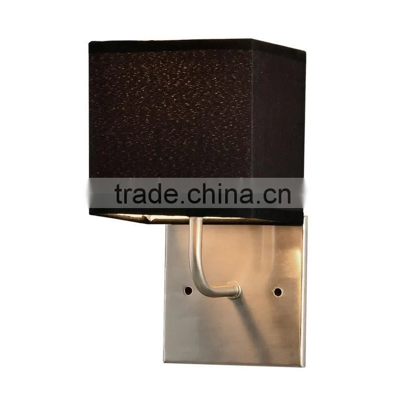 modern simple design black shade besides wall lighting