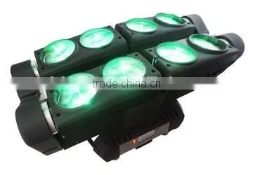 Hot Sale IP20 Pro 8PCS 12W RGBW 4in1 LED Spider Operating Light Color Changing