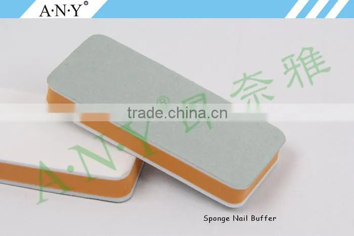Professional Nail Manicure Small Sand Square Sponge Nail Polish Block