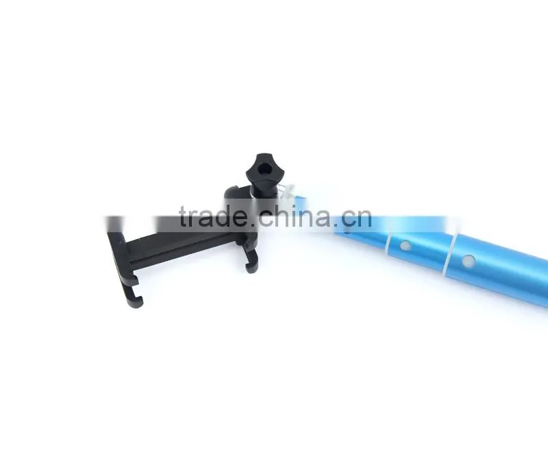 handheld colorful wireless selfie stick with remote bluetooth shutter