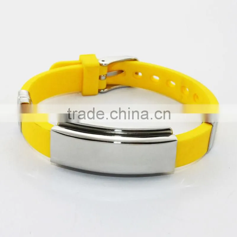 2014 colorful silicone power health bracelet
