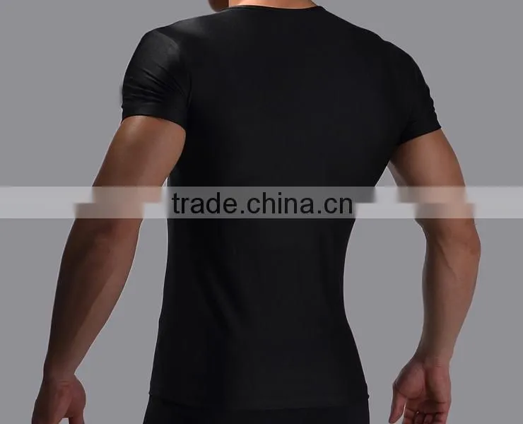 2016 New arrive marvel short sleeve superhero spider man compression tights men sport gym fitness wear 3d t shirt