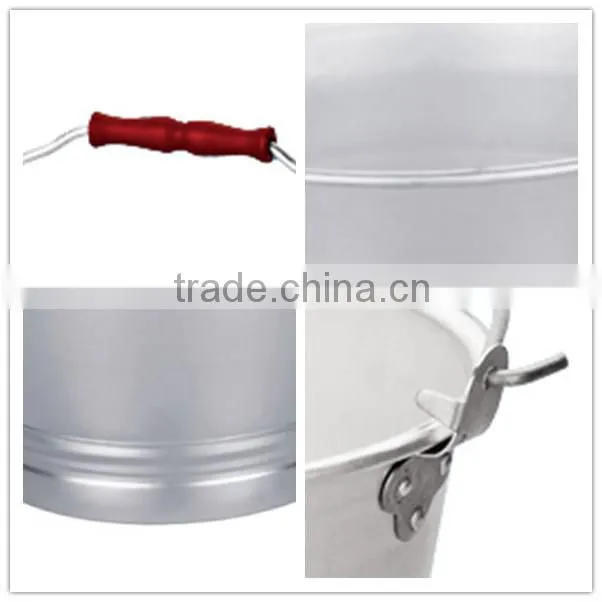 aluminum pail with hoop