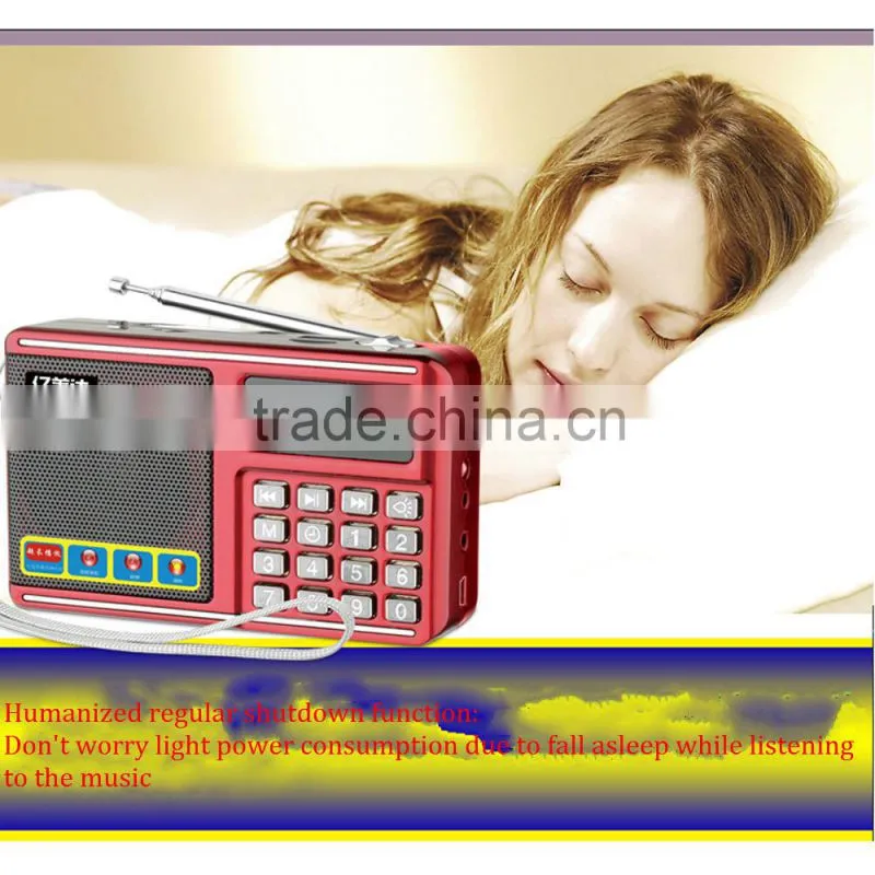 Portable colorful screen huge capacity mini radio speaker