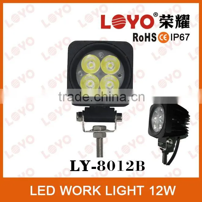 LOYO NEW model Offroad Car led work light, 12w 12v led work lamp