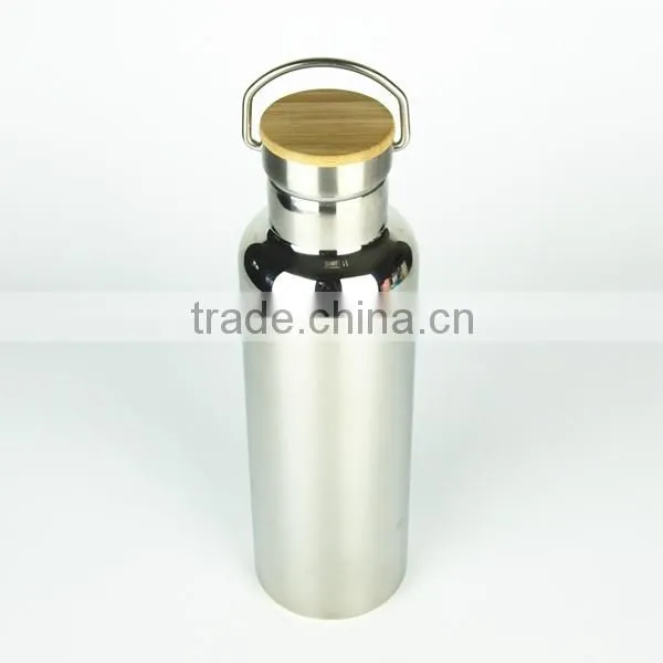 750ml Portable Single Wall Stainless Steel Water Drinking Bottle
