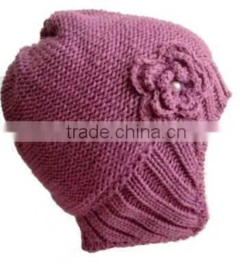Winter Hat for Women Aviator Knitted Beanie Hat for Girls and Women