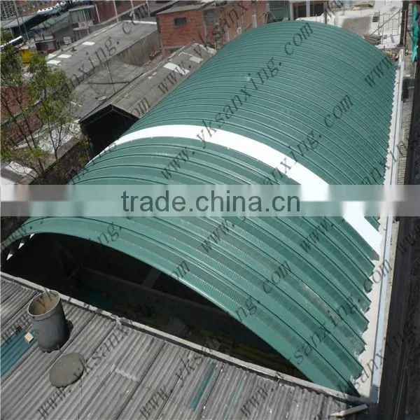 Sanxing Non-Column 42m Span Metal Roof Sheet Forming Machine