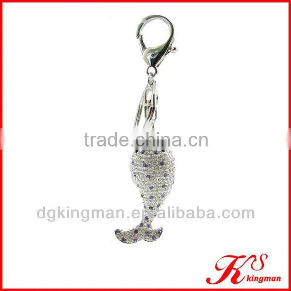 Kingman high-end newly design fashion znic alloy lover key chain