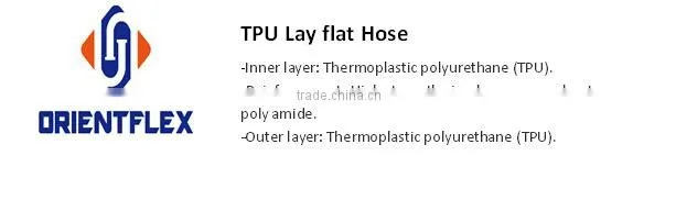colorful lay flat irrigation hose