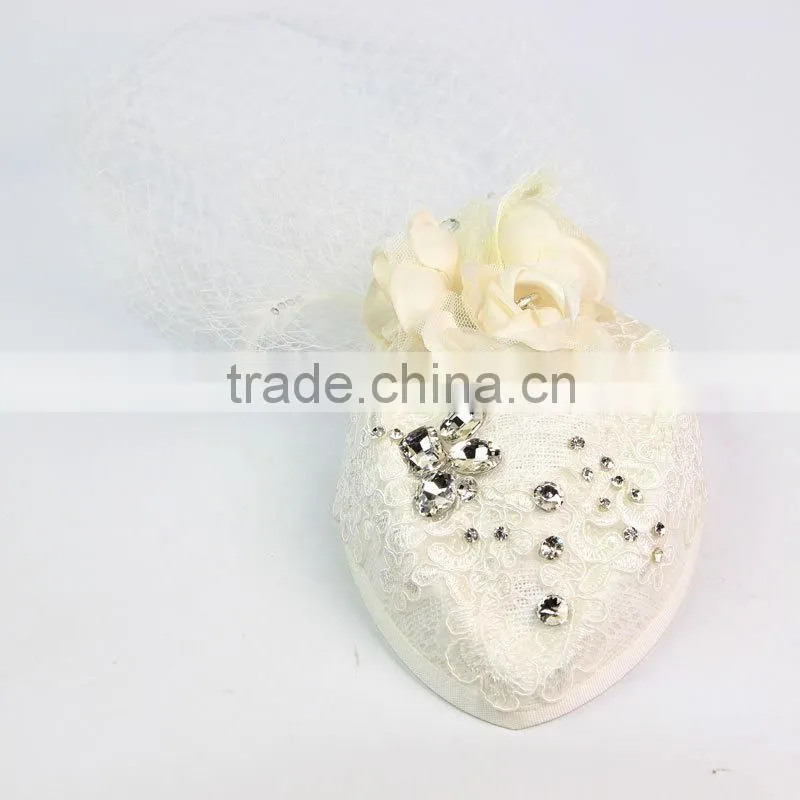 Mini Hat Fascinator Rhinestone Hair Clip Wedding Hats Fascinators Bridal Hair Acessories