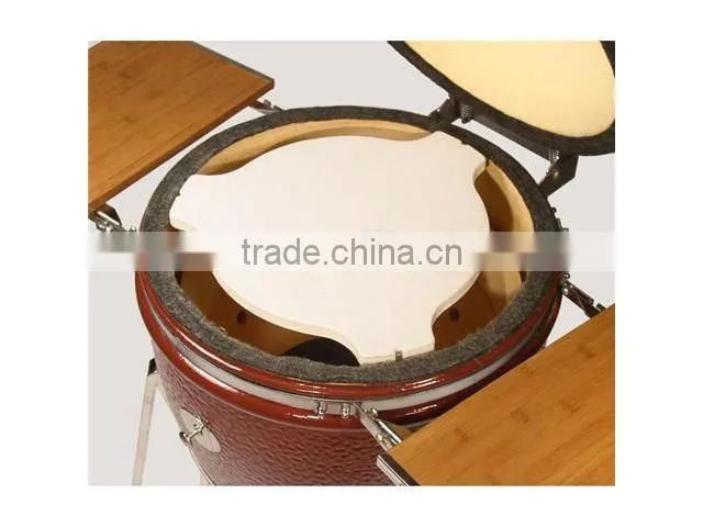 Ceramic BBQ grill heat deflector
