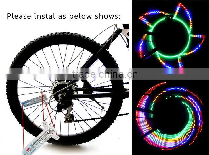 2014 cool fashion bicycle led spoke lights