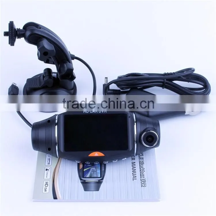 GPS tracking logger 2.7 Inch HD 1080P Dash HD DVR Car 170 Degree G-sensor Night Vision Dual 2 Lens dual recording