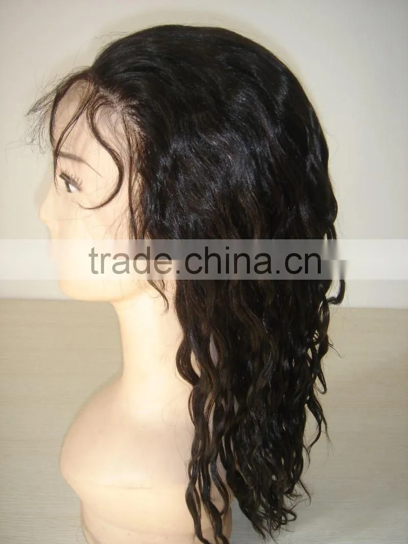 Brazilian Virgin Hair Lace Front Wig For Black People Made In China