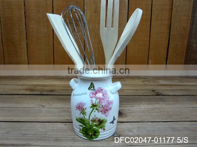 ceramic storage jars tea coffee sugar canister with lid
