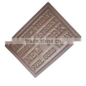 customized design backpack genuine leather patch