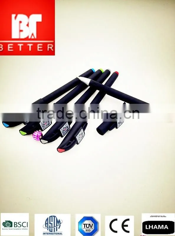 2016 Chinese new arrival plastic gel pen with logo