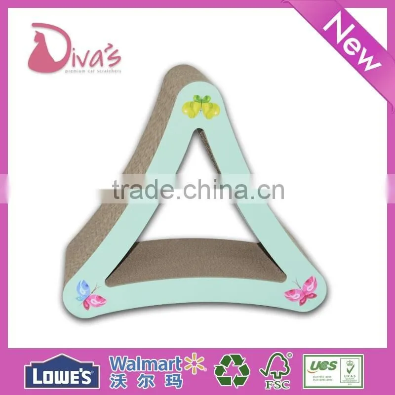 Diva's Pet Toy Corrugated Paper Bed / Cardboard Cat Scratching Lounge Cat Scratcher