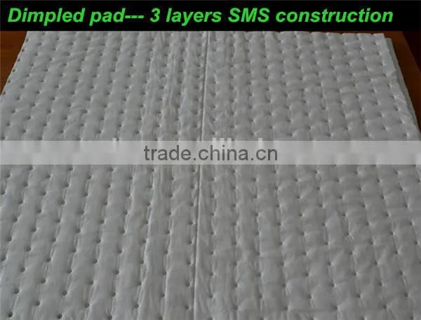 100% Polyethylene melt-blown spill absorbent oil pads
