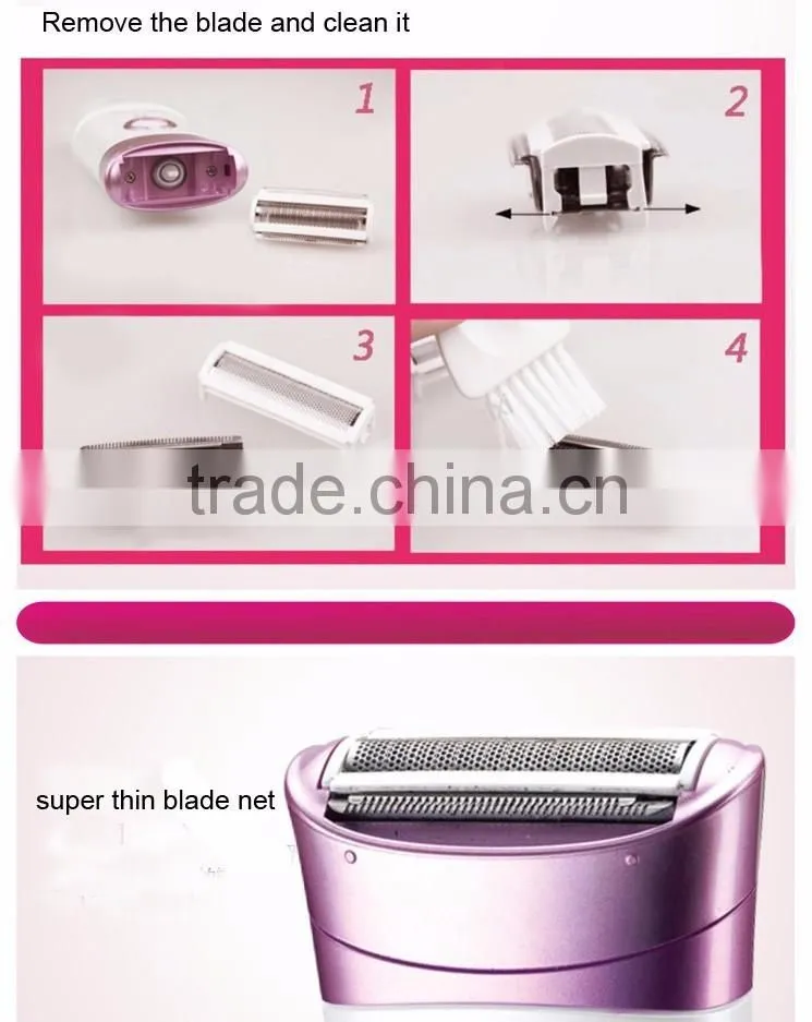 Rechargeable Lady Shaver Women Hair Removal Electric Epilator
