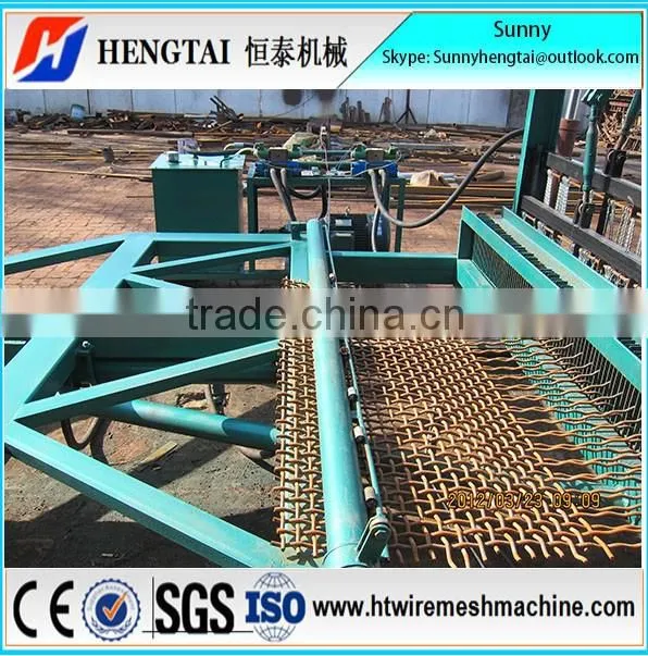 China Supplier Semi Automatic Crimped Wire Mesh Machine For Wire Screen