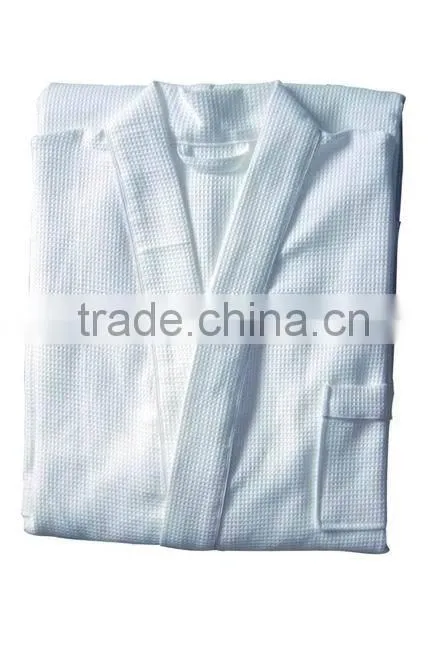 Waffle Bathrobe Hotel Cotton Kimono Robe