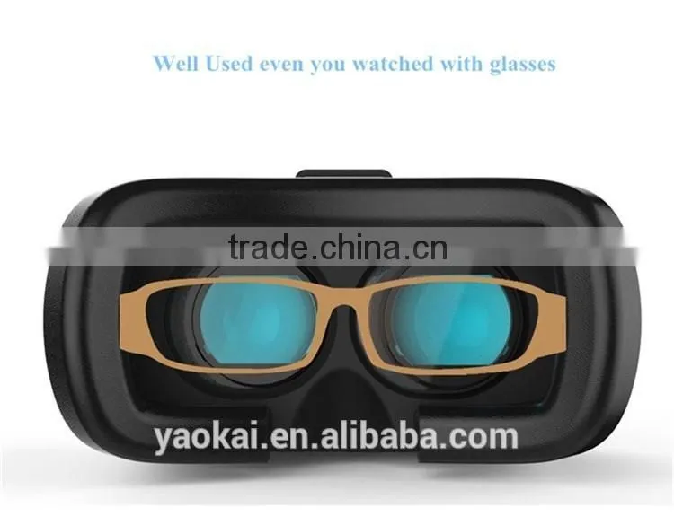 2016 Hot Selling Virtual Reality Glasses Case Plastic Google Cardboard 3D VR BOX 2.0 Adjustable 3D VR