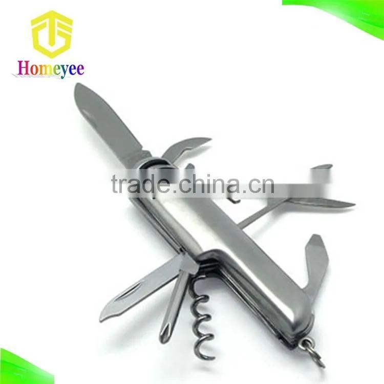 13 in 1 Blue Handle Stainless Steel Knives With Keychain