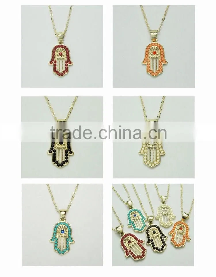 Fashion accessories fatima married necklace hamsa necklace