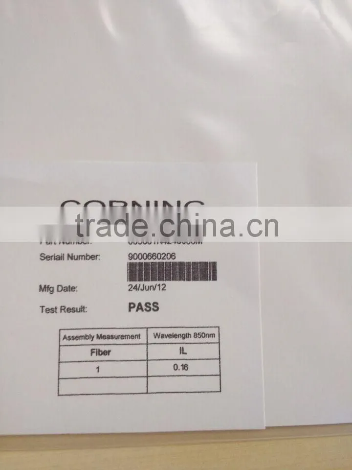 ST simplex multimode OS2 62.5/125 5m fiber optic pigtails with Corning fiber
