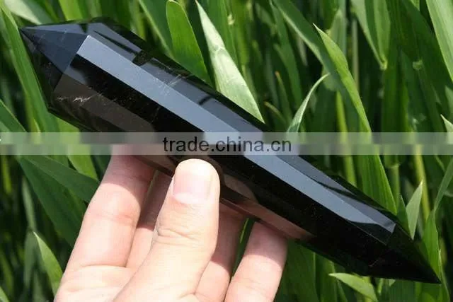 Wholesale 16 Excellent Sided Natual Obsidian Quartz Crystal Wands