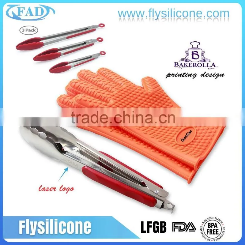 Tongs Utensils Type and Eco-Friendly Feature silicone bbq tongs