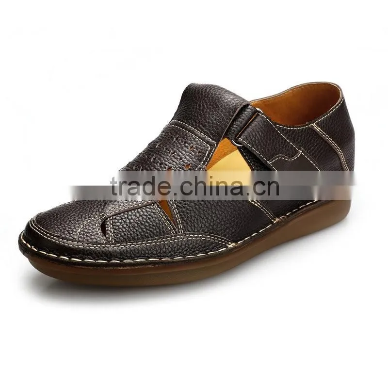italian brand mens leather sandals with cheap price
