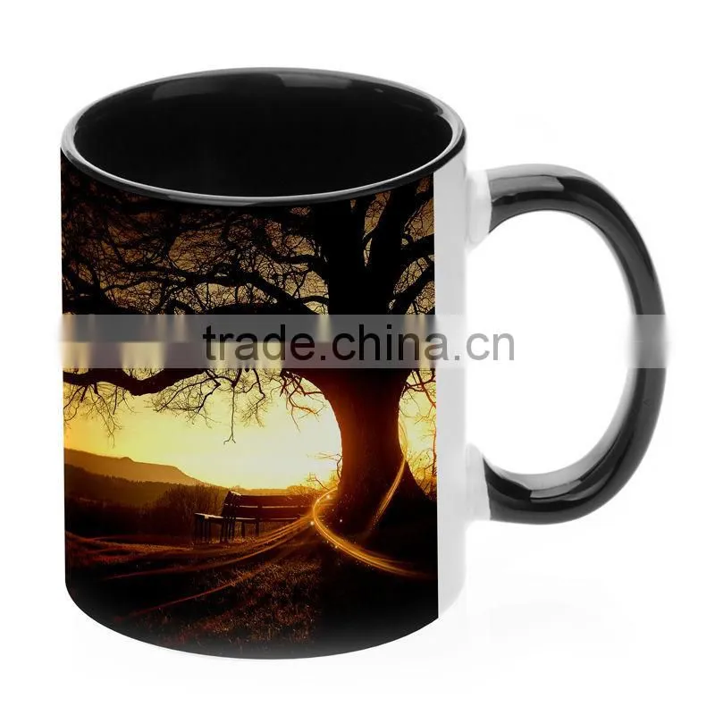 sublimation coated mug, inner and handle color mug, 2 tone mug