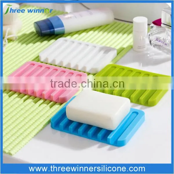 Cheap rubber soap holder colorful silicone soap holder