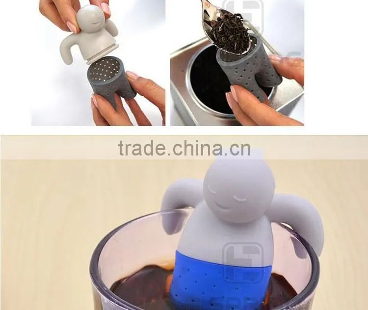 Cute Practical Teapot cute Mr Tea Infuser Tea Strainer Coffee & Tea Sets