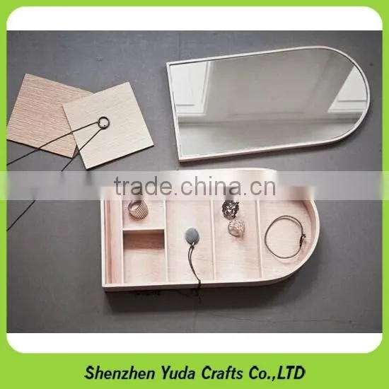 Removable MDF dressing case with morror helpful wooden container in bedroom
