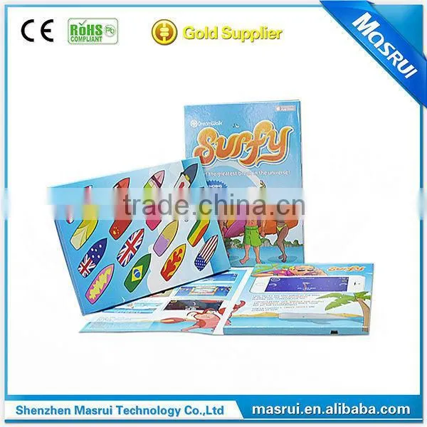2015 Fasion design arts and crafts video in print technology video invitation card