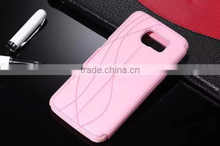 New Arrival For samsung s6 leather Cases,original Case for samsung s6 ,For samsung s6 view case