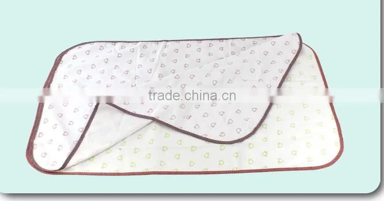 Bamboo Terry Cloth Printed Infant Baby Reusable Underpad / Changing Pad