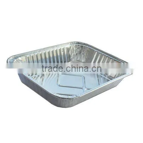 Divided disposable and convenient aluminum foil cake container