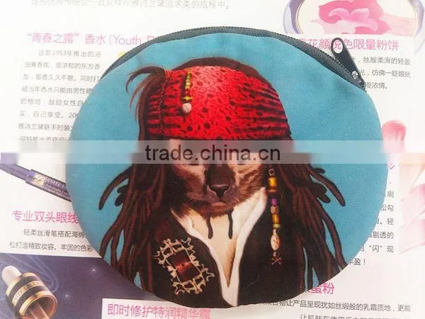 Funny Cat-people Fabrics Unisex Coin Wallet Wholesale ZTCW-0034