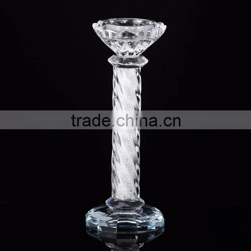 wholesale hanging ball shape crystal glass candle holder for decoration