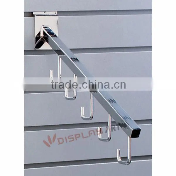 Supermarket display hanging pegboard hook