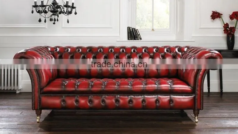 2016 New Arrival China Classical Style living room Chesterfield Button Tufted Sofa
