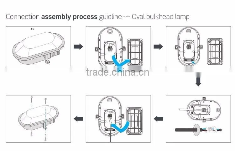 10W led Oval bulkhead lamp