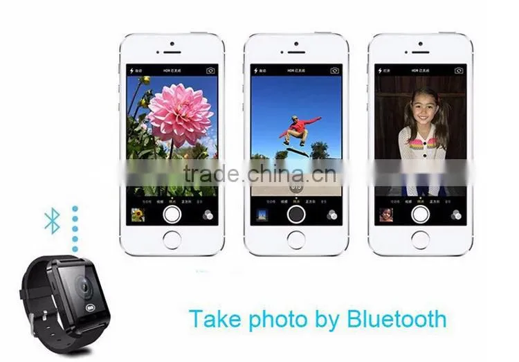 U8 Wrist Smart Watch Mobile Phone with Bluetooth 3 Color on Stock Wholesales Promotion Bracelets (U8)