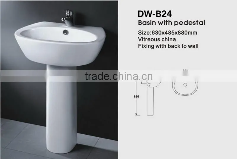 STOCK!!!Ceramic Simple Cheap Sink Wash Basin low price DW-B12