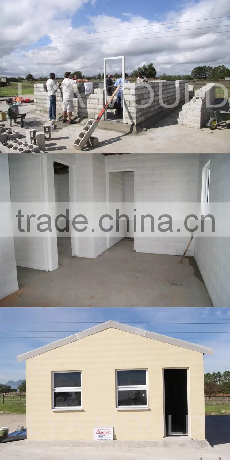 2016 concrete plastic interlocking block mold mould from Chinese factory